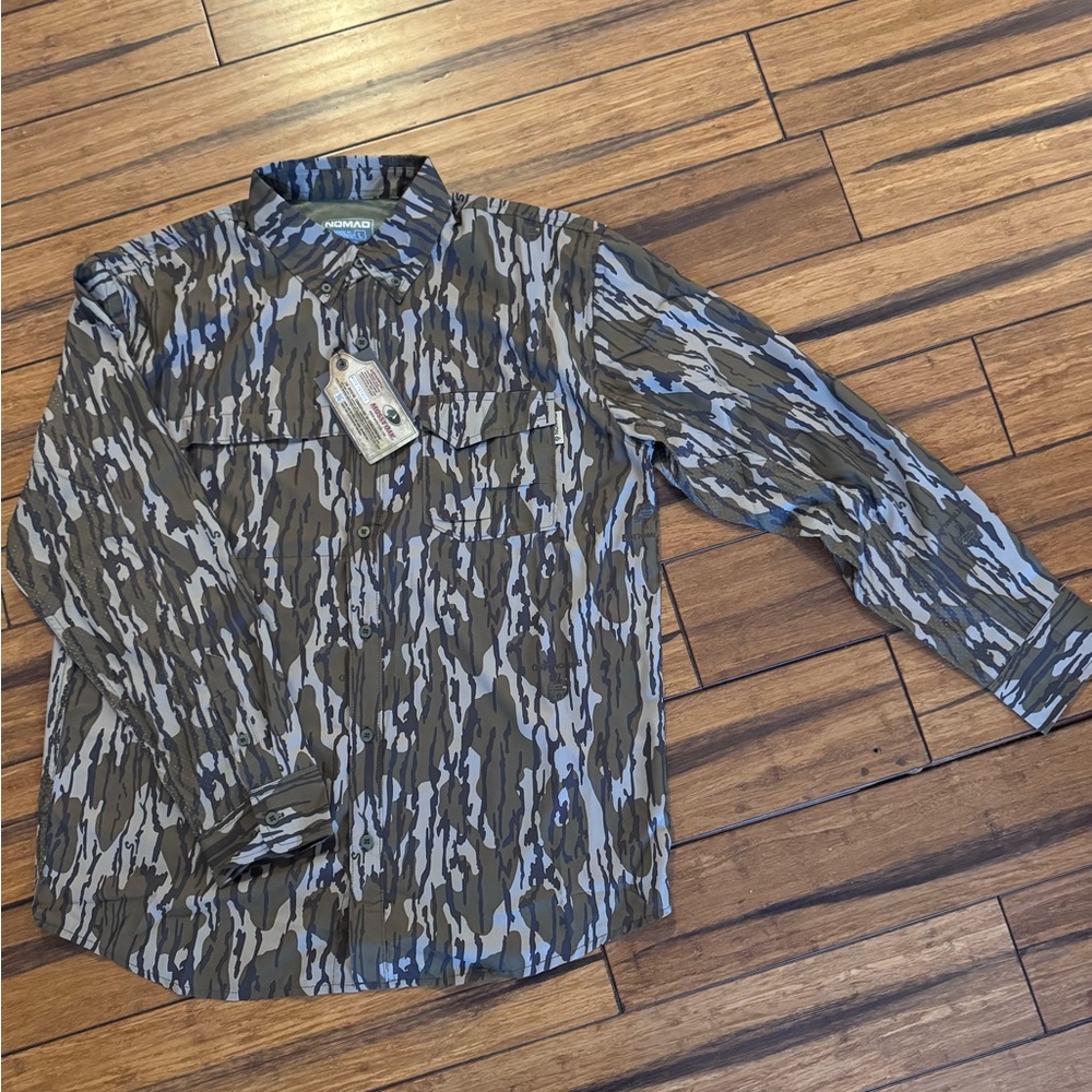 Camouflage Button-Up Shirt